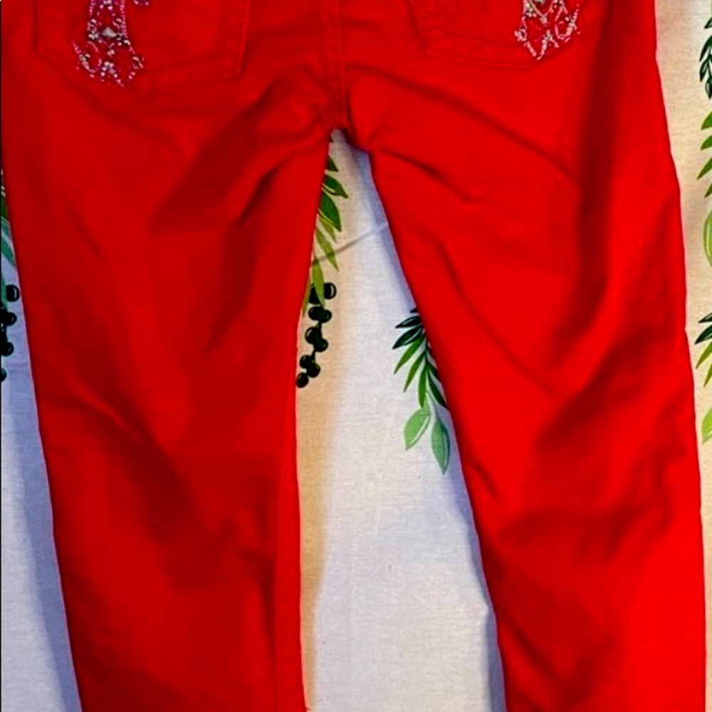 Brand new red miss me jeans size 25